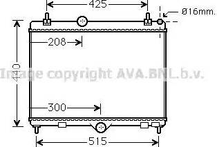 Ava Quality Cooling PE2358 - Радіатор, охолодження двигуна avtolavka.club