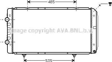 Ava Quality Cooling PE 2268 - Радіатор, охолодження двигуна avtolavka.club