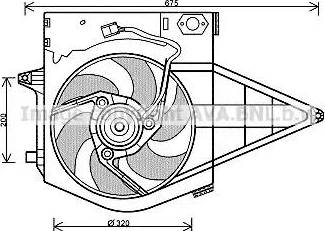 Ava Quality Cooling PE 7546 - Вентилятор, охолодження двигуна avtolavka.club