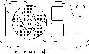 Ava Quality Cooling PE 7532 - Вентилятор, охолодження двигуна avtolavka.club