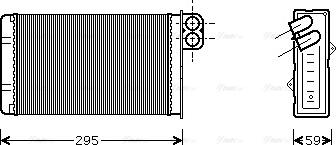 Ava Quality Cooling PEA6240 - Теплообмінник, опалення салону avtolavka.club