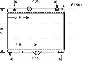 Ava Quality Cooling PEA2358 - Радіатор, охолодження двигуна avtolavka.club