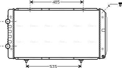 Ava Quality Cooling PEA2268 - Радіатор, охолодження двигуна avtolavka.club