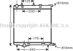 Ava Quality Cooling PEA2289 - Радіатор, охолодження двигуна avtolavka.club