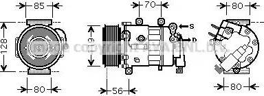 Ava Quality Cooling PE K324 - Компресор, кондиціонер avtolavka.club