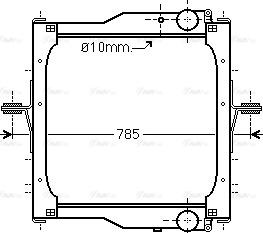 Ava Quality Cooling RE 2094 - Радіатор, охолодження двигуна avtolavka.club