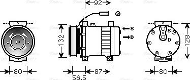 Ava Quality Cooling REAK073 - Компресор, кондиціонер avtolavka.club