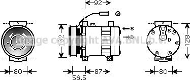 Ava Quality Cooling REK073 - Компресор, кондиціонер avtolavka.club