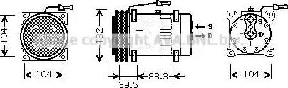 Ava Quality Cooling RE K072 - Компресор, кондиціонер avtolavka.club