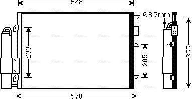 Ava Quality Cooling RT5376D - Конденсатор, кондиціонер avtolavka.club