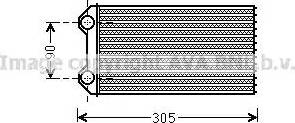 Ava Quality Cooling RT 6439 - Теплообмінник, опалення салону avtolavka.club