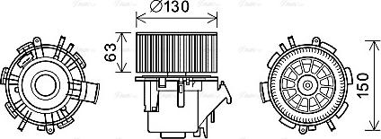 Ava Quality Cooling RT8599 - Вентилятор салону avtolavka.club