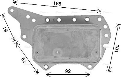 Ava Quality Cooling RT3657 - Масляний радіатор, рухове масло avtolavka.club