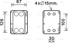 Ava Quality Cooling RT3631 - Масляний радіатор, рухове масло avtolavka.club