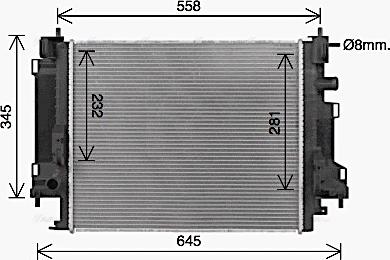 Ava Quality Cooling RT2658 - Радіатор, охолодження двигуна avtolavka.club