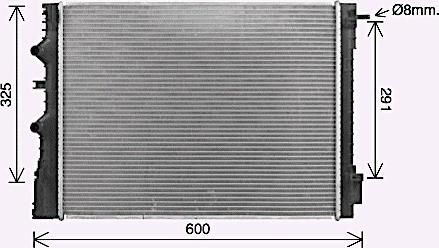 Ava Quality Cooling RT2667 - Радіатор, охолодження двигуна avtolavka.club