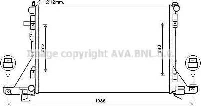 Ava Quality Cooling RT2605 - Радіатор, охолодження двигуна avtolavka.club