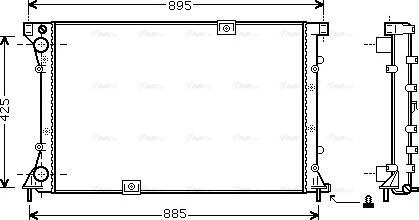 Ava Quality Cooling RT 2360 - Радіатор, охолодження двигуна avtolavka.club