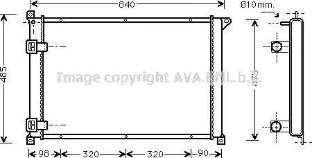 Ava Quality Cooling RT 2265 - Радіатор, охолодження двигуна avtolavka.club