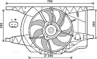 Ava Quality Cooling RT 7546 - Вентилятор, охолодження двигуна avtolavka.club