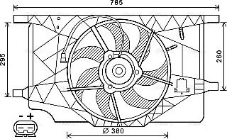 Ava Quality Cooling RT 7547 - Вентилятор, охолодження двигуна avtolavka.club