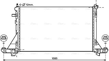 Ava Quality Cooling RTA2560 - Радіатор, охолодження двигуна avtolavka.club