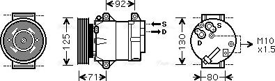 Ava Quality Cooling RTAK441 - Компресор, кондиціонер avtolavka.club