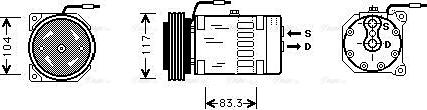 Ava Quality Cooling RTAK403 - Компресор, кондиціонер avtolavka.club