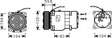 Ava Quality Cooling RTAK402 - Компресор, кондиціонер avtolavka.club