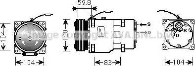 Ava Quality Cooling RT K402 - Компресор, кондиціонер avtolavka.club