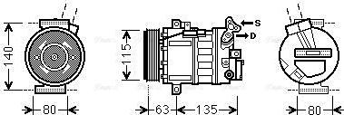 Ava Quality Cooling RTAK485 - Компресор, кондиціонер avtolavka.club