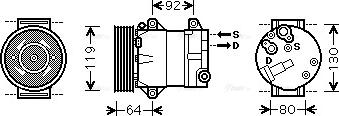 Ava Quality Cooling RTAK429 - Компресор, кондиціонер avtolavka.club