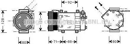 Ava Quality Cooling RTAK127 - Компресор, кондиціонер avtolavka.club