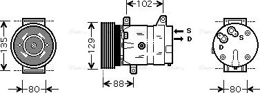 Ava Quality Cooling RTAK367 - Компресор, кондиціонер avtolavka.club