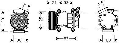 Ava Quality Cooling RT K401 - Компресор, кондиціонер avtolavka.club