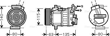 Ava Quality Cooling RTK486 - Компресор, кондиціонер avtolavka.club