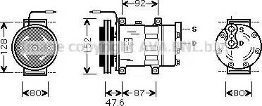 Ava Quality Cooling RT K434 - Компресор, кондиціонер avtolavka.club