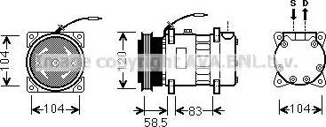 Ava Quality Cooling RT K433 - Компресор, кондиціонер avtolavka.club