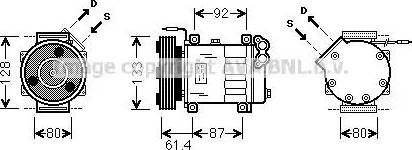 Ava Quality Cooling RT K424 - Компресор, кондиціонер avtolavka.club