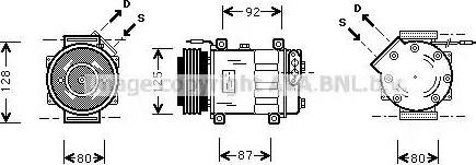 Ava Quality Cooling RT K046 - Компресор, кондиціонер avtolavka.club