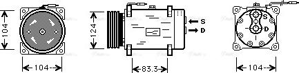 Ava Quality Cooling RT K038 - Компресор, кондиціонер avtolavka.club