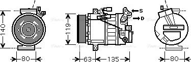 Ava Quality Cooling RT K392 - Компресор, кондиціонер avtolavka.club