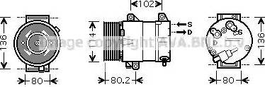 Ava Quality Cooling RT K381 - Компресор, кондиціонер avtolavka.club