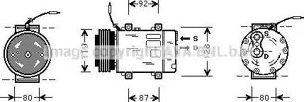 Ava Quality Cooling RT K283 - Компресор, кондиціонер avtolavka.club