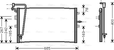 Ava Quality Cooling SB 5039 - Конденсатор, кондиціонер avtolavka.club