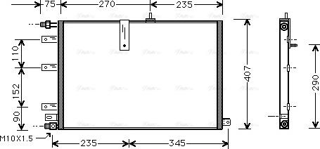 Ava Quality Cooling SB 5038 - Конденсатор, кондиціонер avtolavka.club