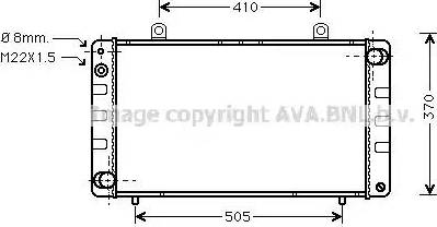 Ava Quality Cooling SB 2002 - Радіатор, охолодження двигуна avtolavka.club