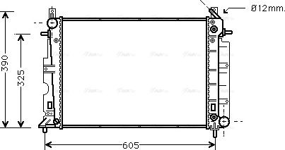 Ava Quality Cooling SB 2027 - Радіатор, охолодження двигуна avtolavka.club