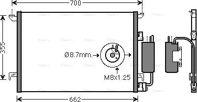 Ava Quality Cooling SBA5058D - Конденсатор, кондиціонер avtolavka.club