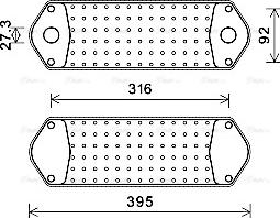 Ava Quality Cooling SC3044 - Масляний радіатор, рухове масло avtolavka.club